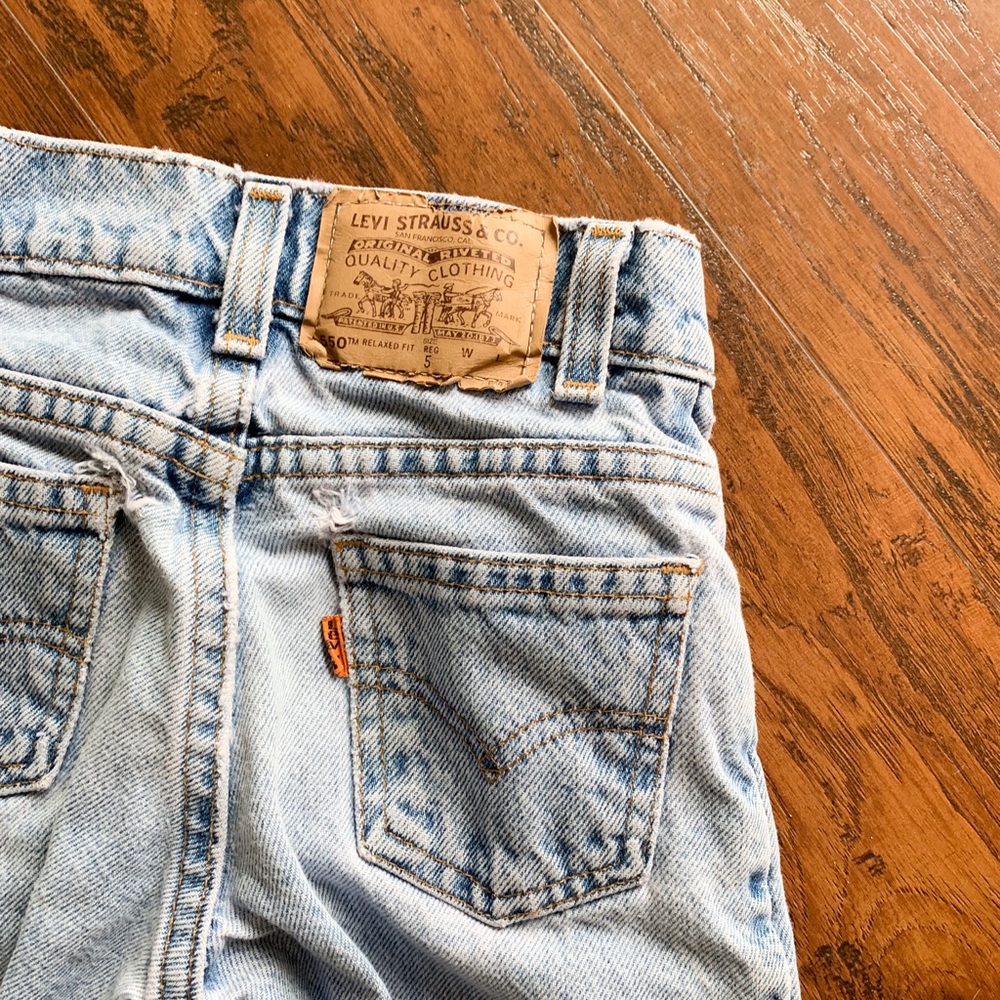 Vintage Orange Tab Kids Levi’s 5T